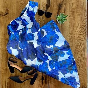 Adrianna Papell Women's One Shoulder Short Dress 0